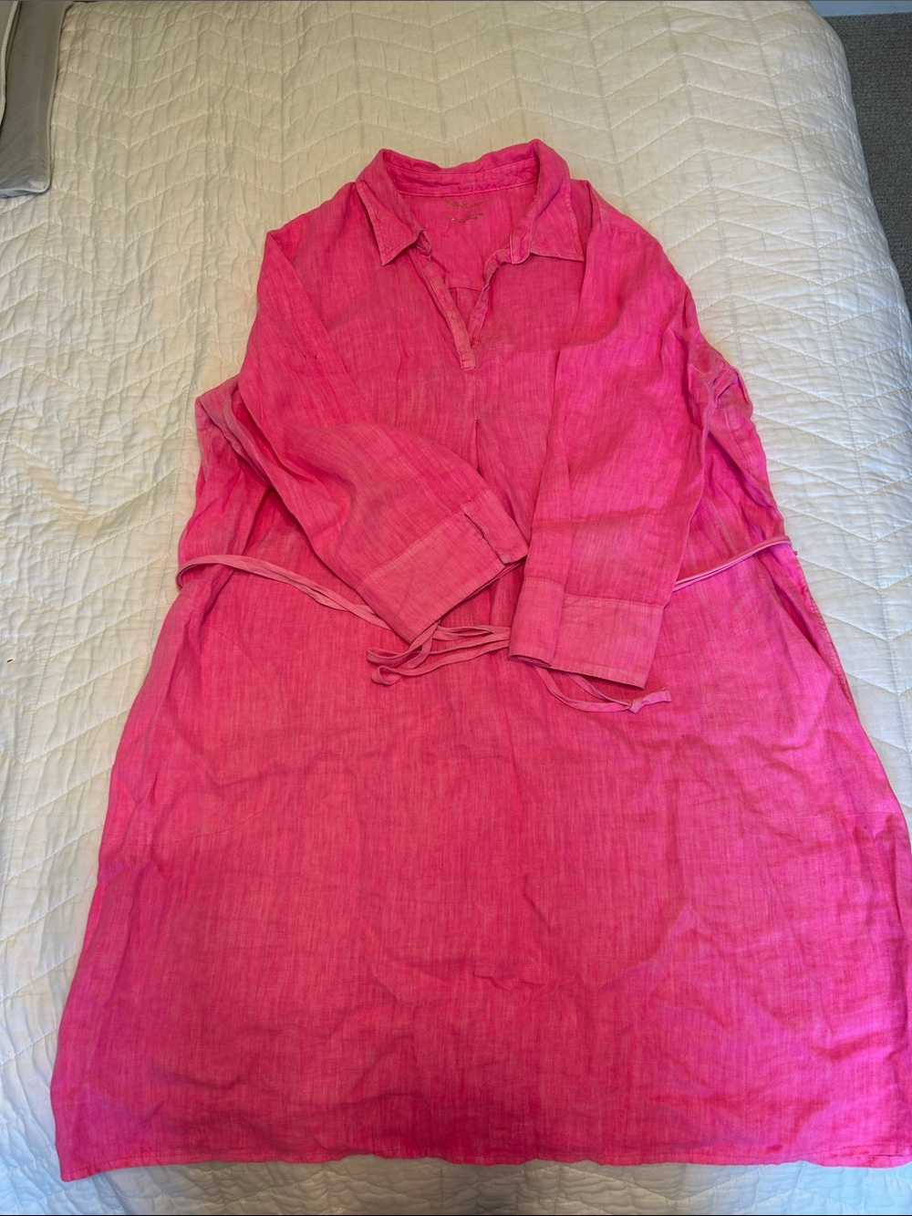 Lilly Pulitzer Pink Pilar Linen Tunic